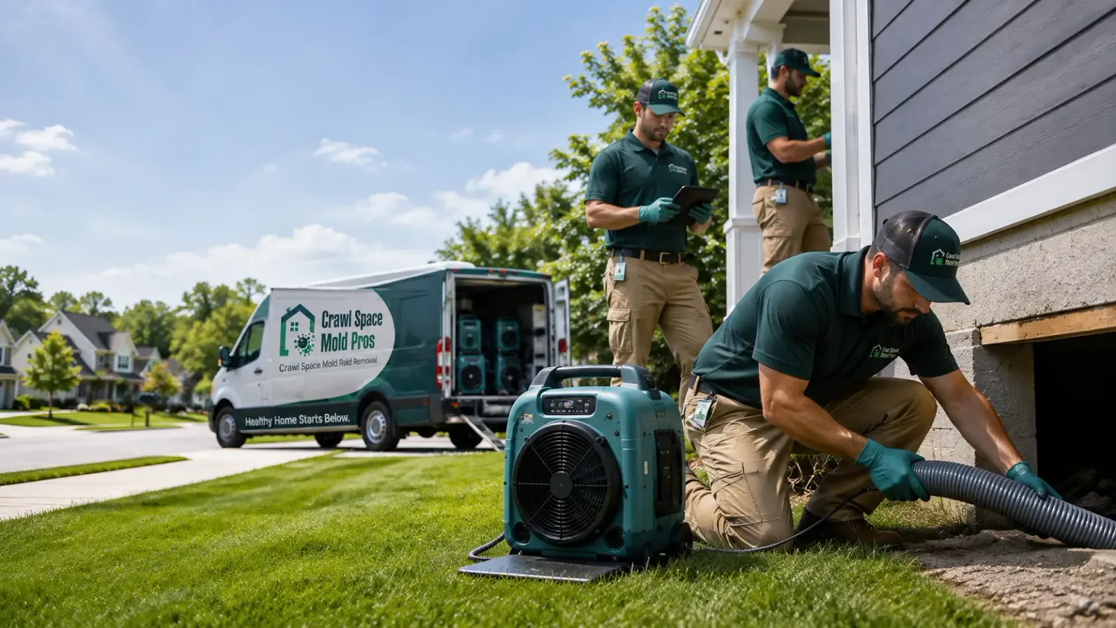 Crawl Space Mold Removal in Parkersburg, IL